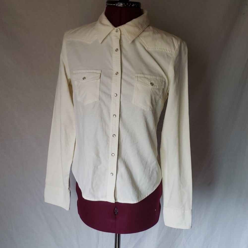 At Last button up
